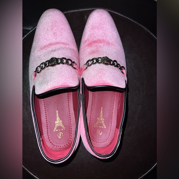 ENZO ROMEO SPARKO PINK VELVET LOAFERS size 9 - Picture 8 of 15